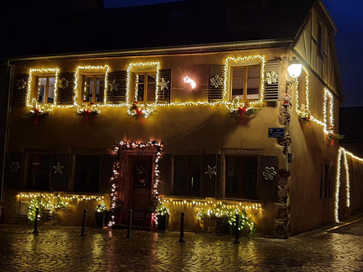 Chez Laurette A Bergheim Apartment Bagian luar foto